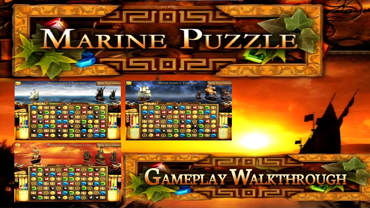 Marine Puzzle [Flash Player] - Gameplay Walkthrough - Old PC Games