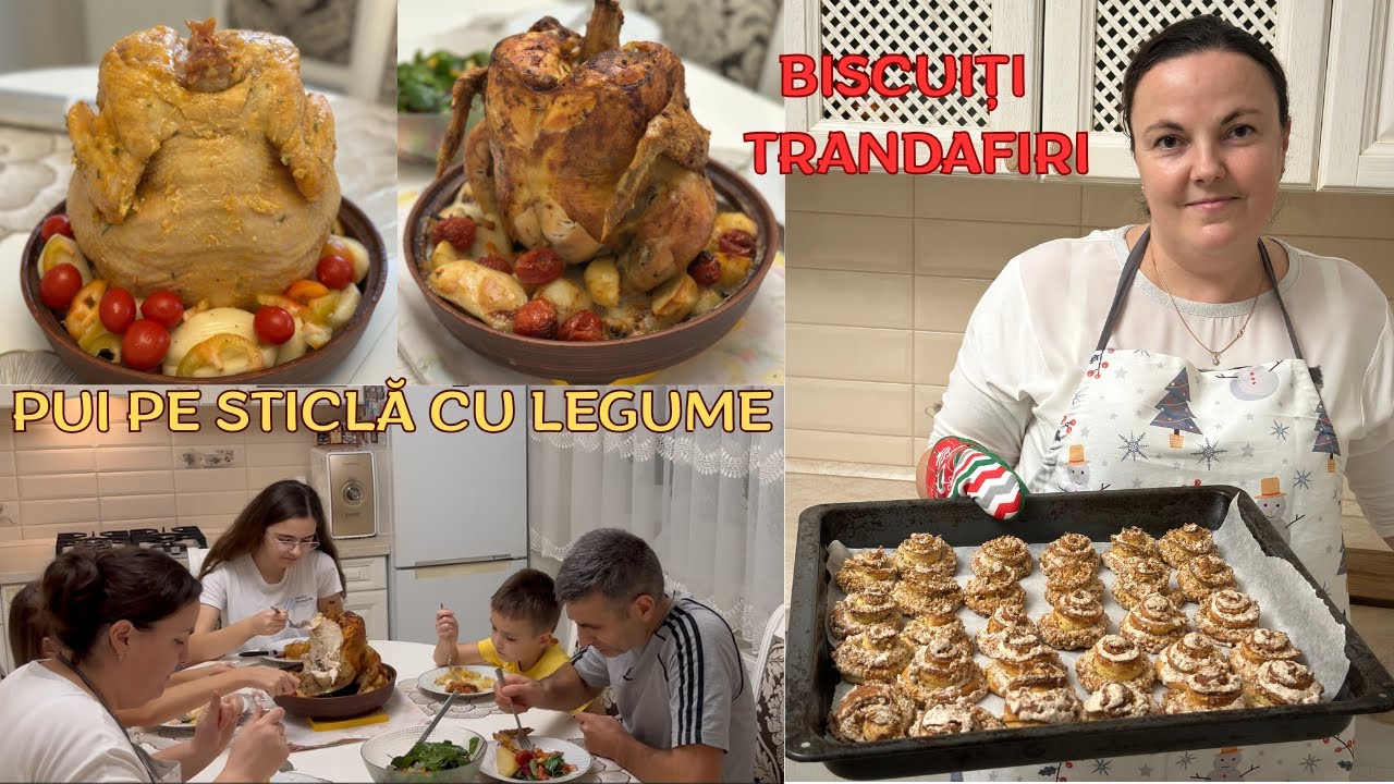 Meniu Special: Pui la Sticlă & Biscuiți în Formă de Trandafir