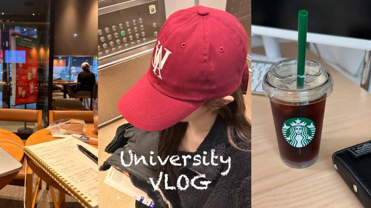 univ vlog. 대학교 3학년 기말고사 D-3 브이로그 💻📁