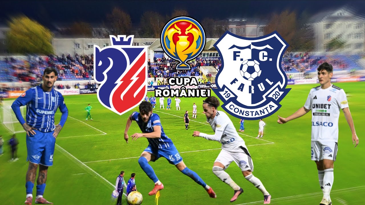 DUEL EGAL IN PRIMUL MECI DIN CUPA ROMANIEI PENTRU BOTOSANI SI FARUL