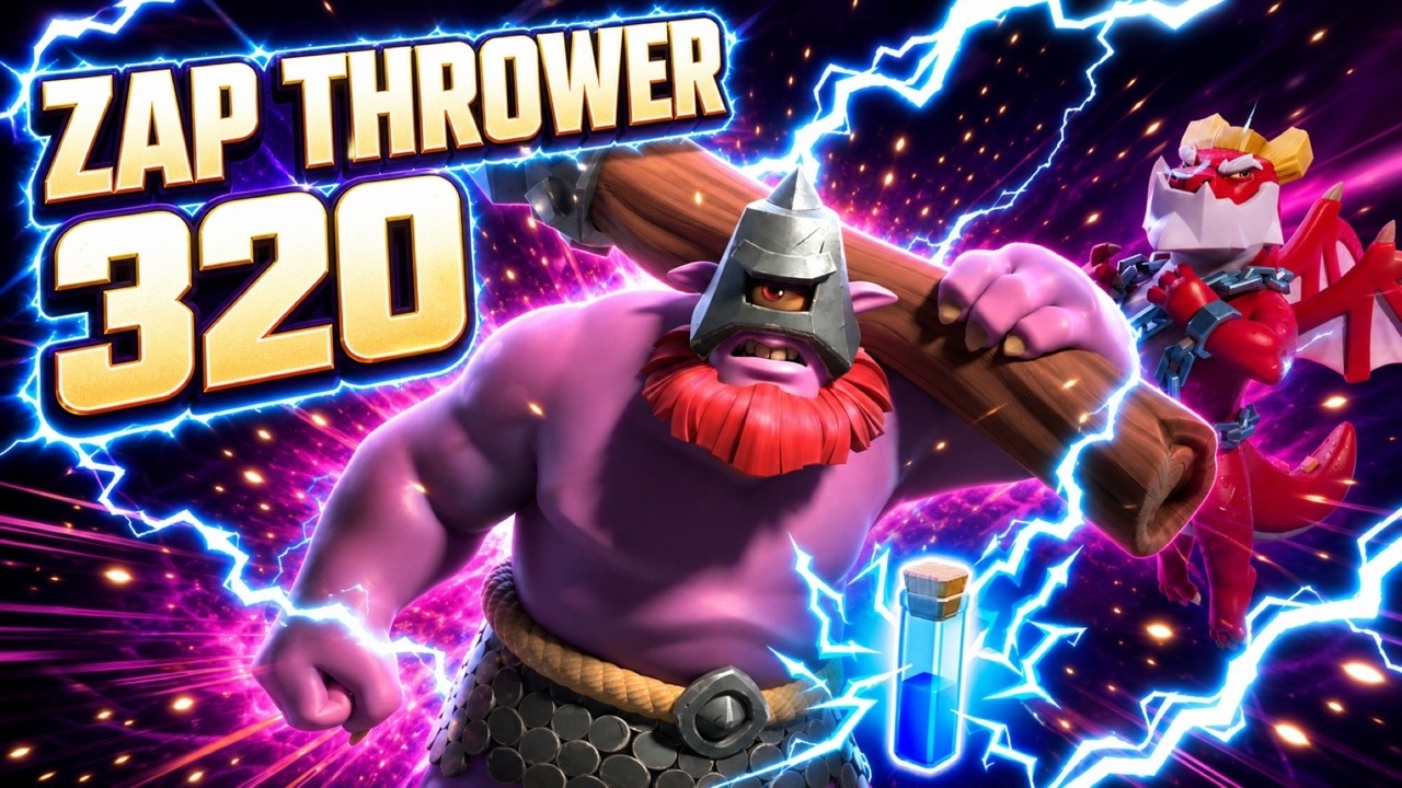 【クラクラ】320 Bye Lava Launcher Zap Thrower｜Legend League【Clash of Clans】
