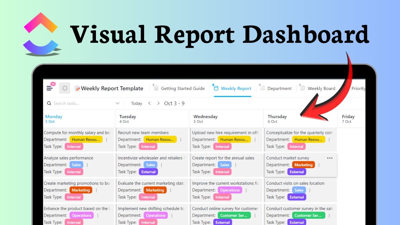How to use ClickUp for reporting (Performance Tracking)