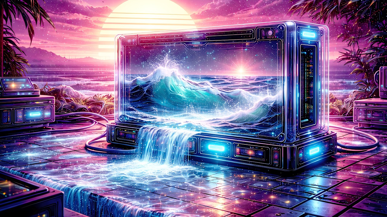 The Ocean in a Hard Drive | PlasmaNightshift Synthwave