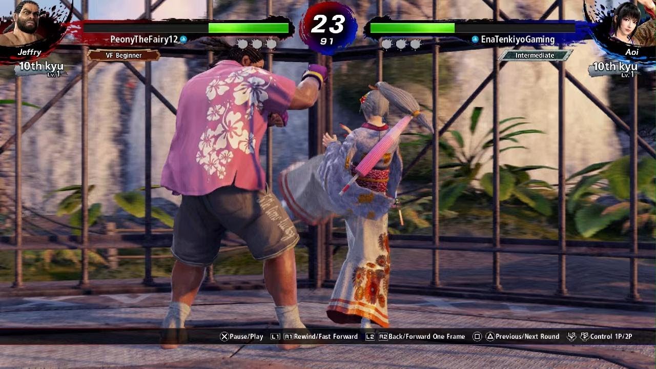 Virtua Fighter 5 R.E.V.O. World Stage Ranked Match Aoi Vs. Jeffry