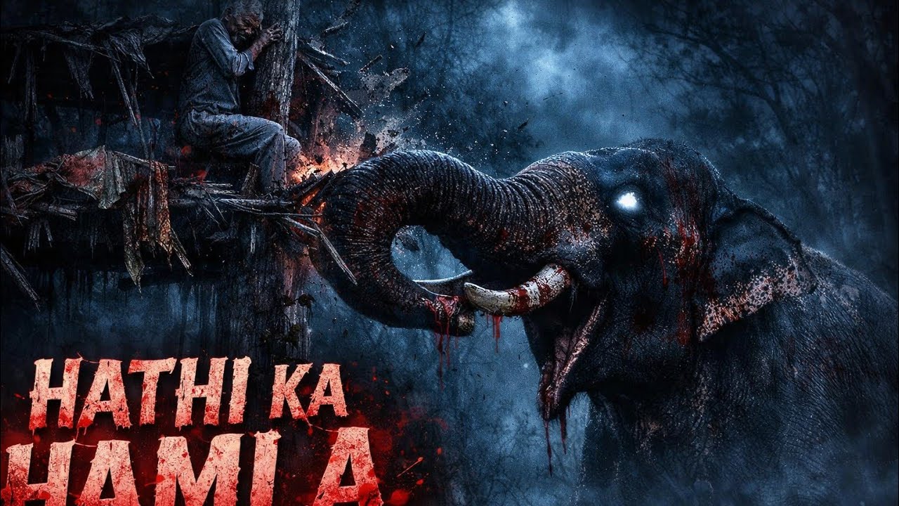 Elephant attack 😱 | Real Night Incident #tekaram #storytelling #junglestory 