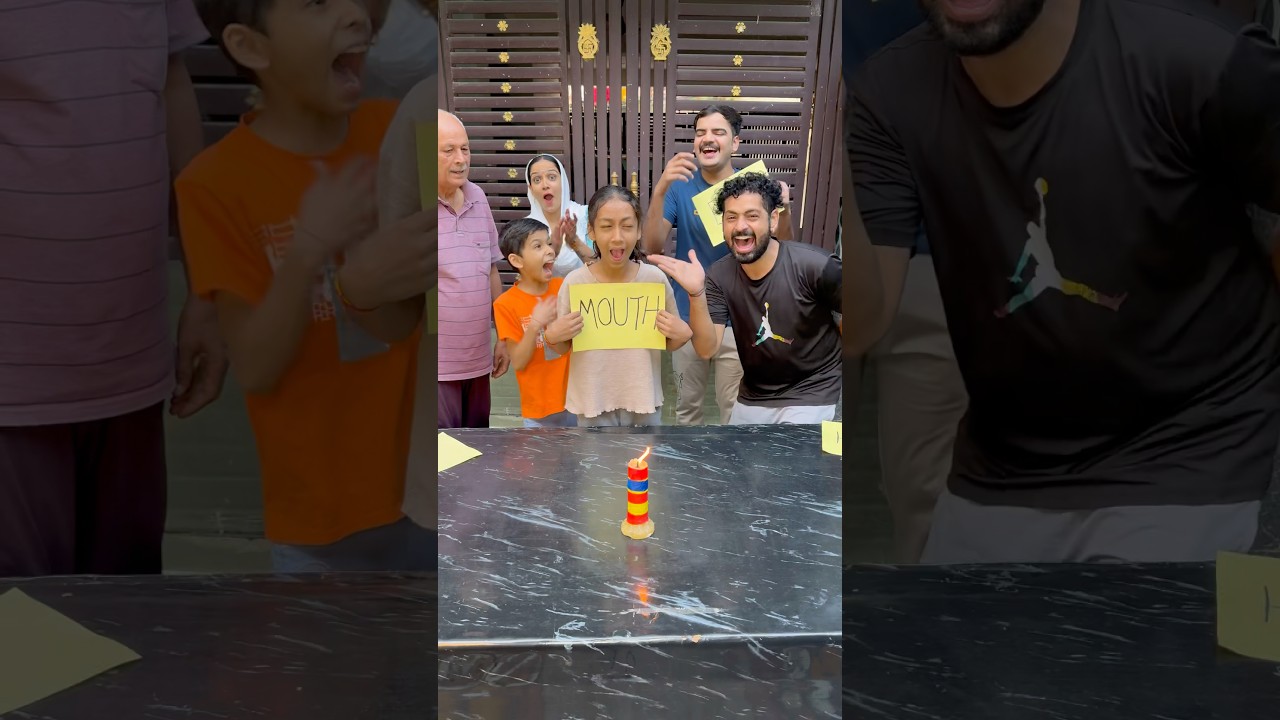 Blow The Candle With Different Types Challenge, Come And Play! #familygames #familychallenge
