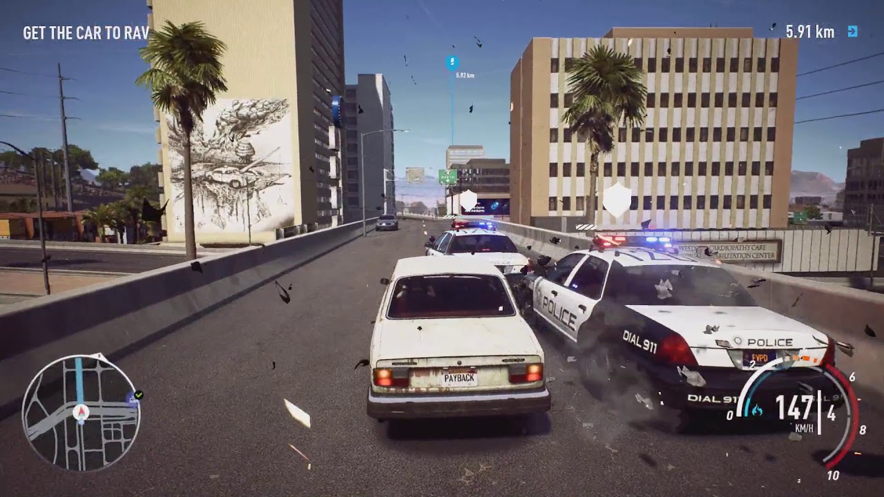 NFS Payback - Volvo 242 DL Abandoned Car Location and Police Chase