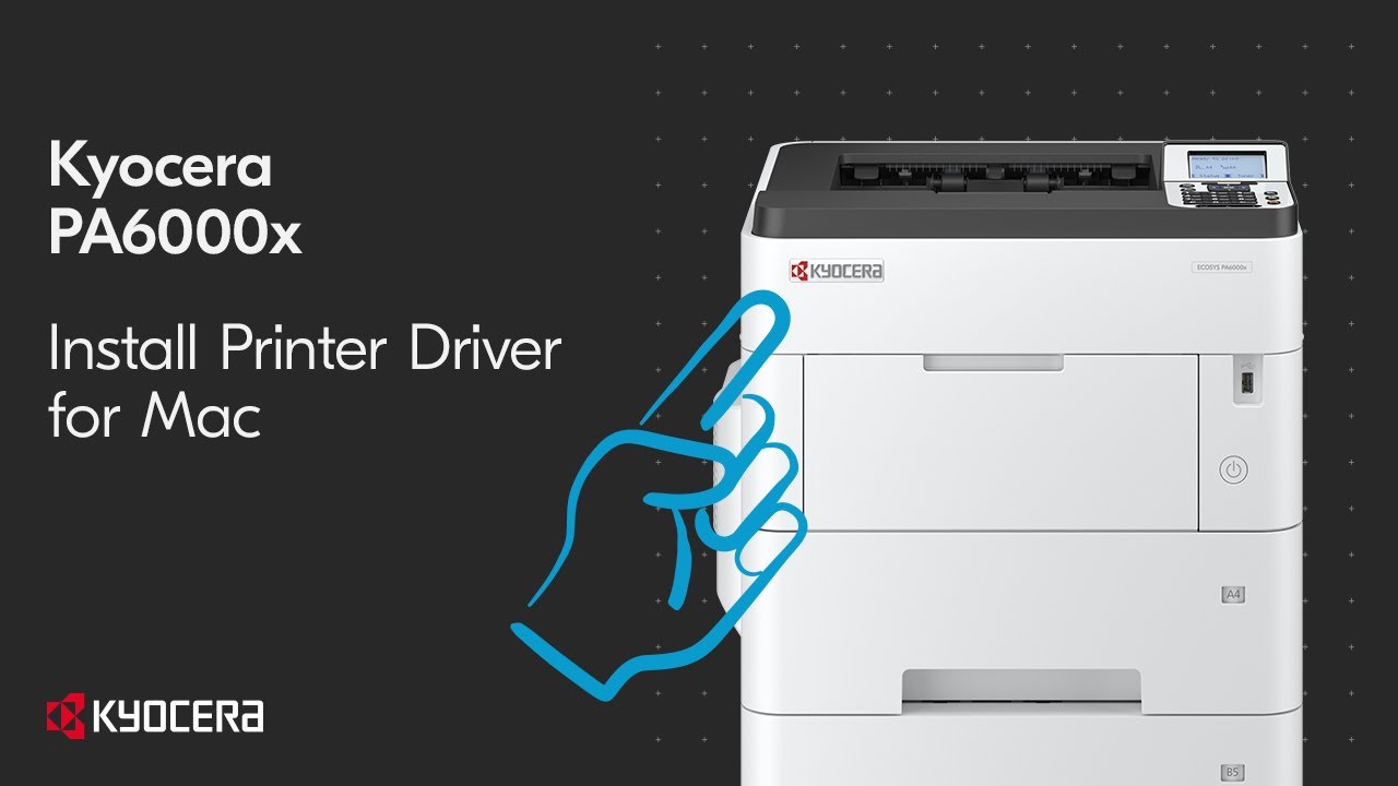 ECOSYS PA6000x/PA5500x/PA5000x/PA4500x Install Printer Driver for Mac