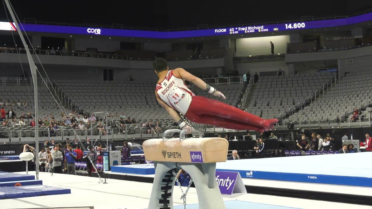 Jeremy Bischoff  - Pommel Horse  - 2024 Xfinity U.S. Championships  - Senior Men Day 1