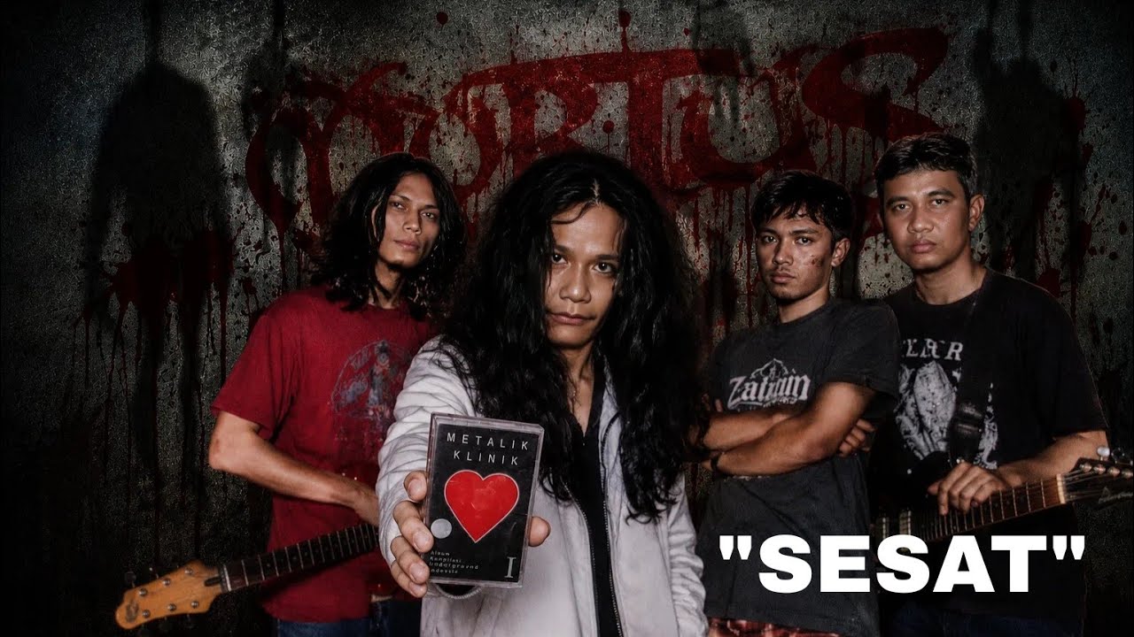 MORTUS - SESAT + Lyrics (Metalik Klinik 1) THRASH METAL INDONESIA