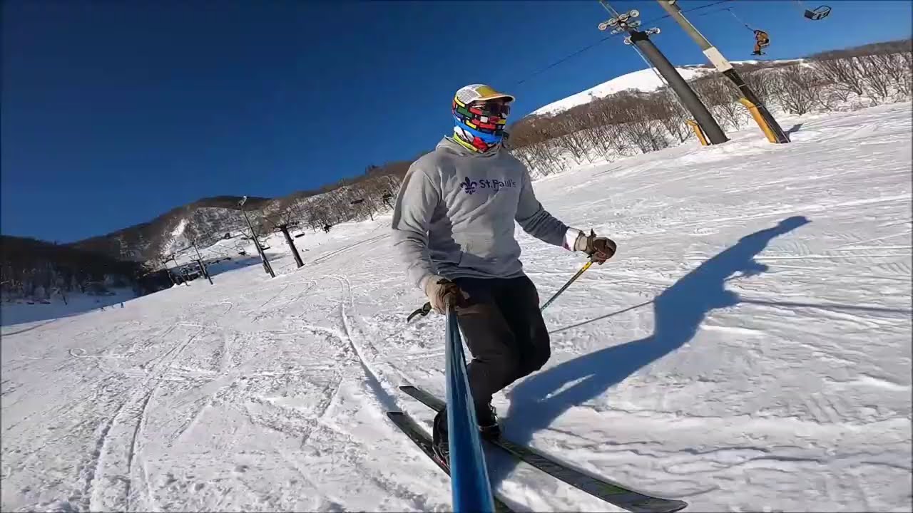 260205/ “The simple pleasure of leaving two lines, on telemark skis.”