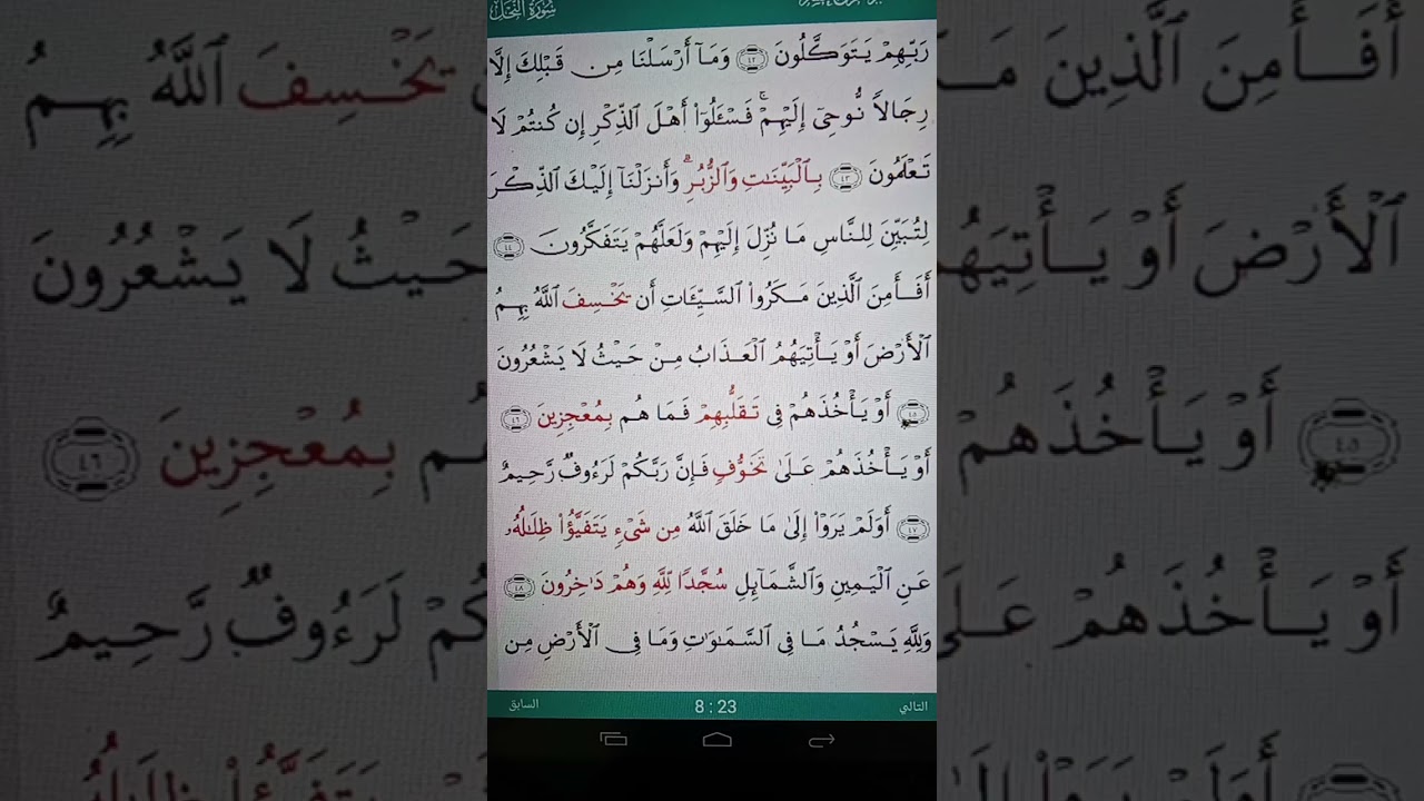 سورة النحل....الآية 43