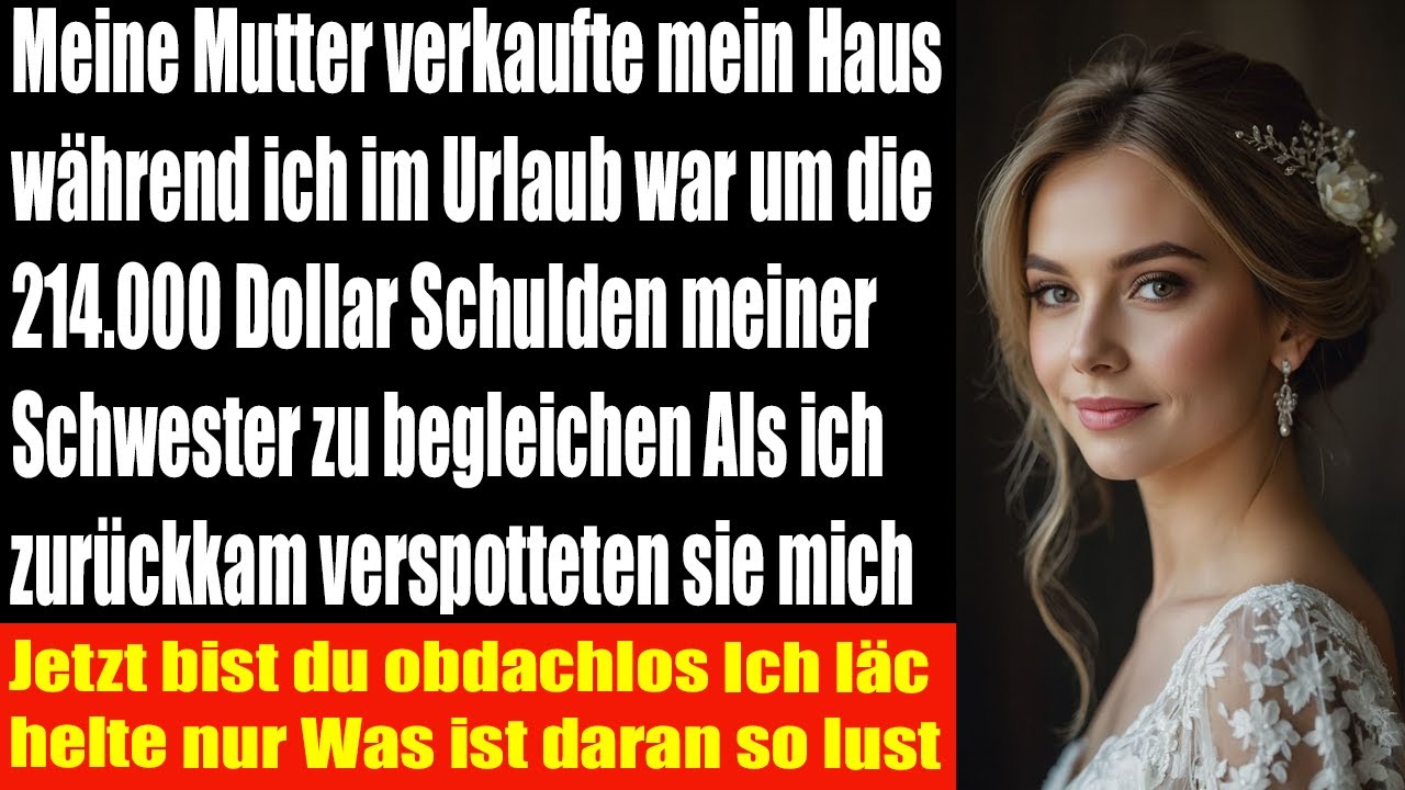 Meine Mutter verkaufte mein Haus um die Schulden meiner Schwester zu bezahlen