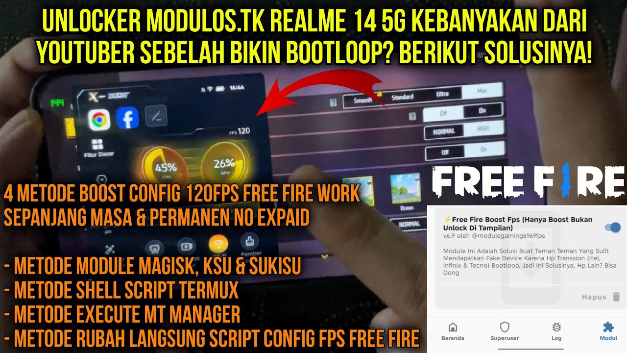 🔥Module Config XML Boost Fps FF! Cara Boost High Fps Free Fire+Free Fire Max 120Fps Terbaru 2025