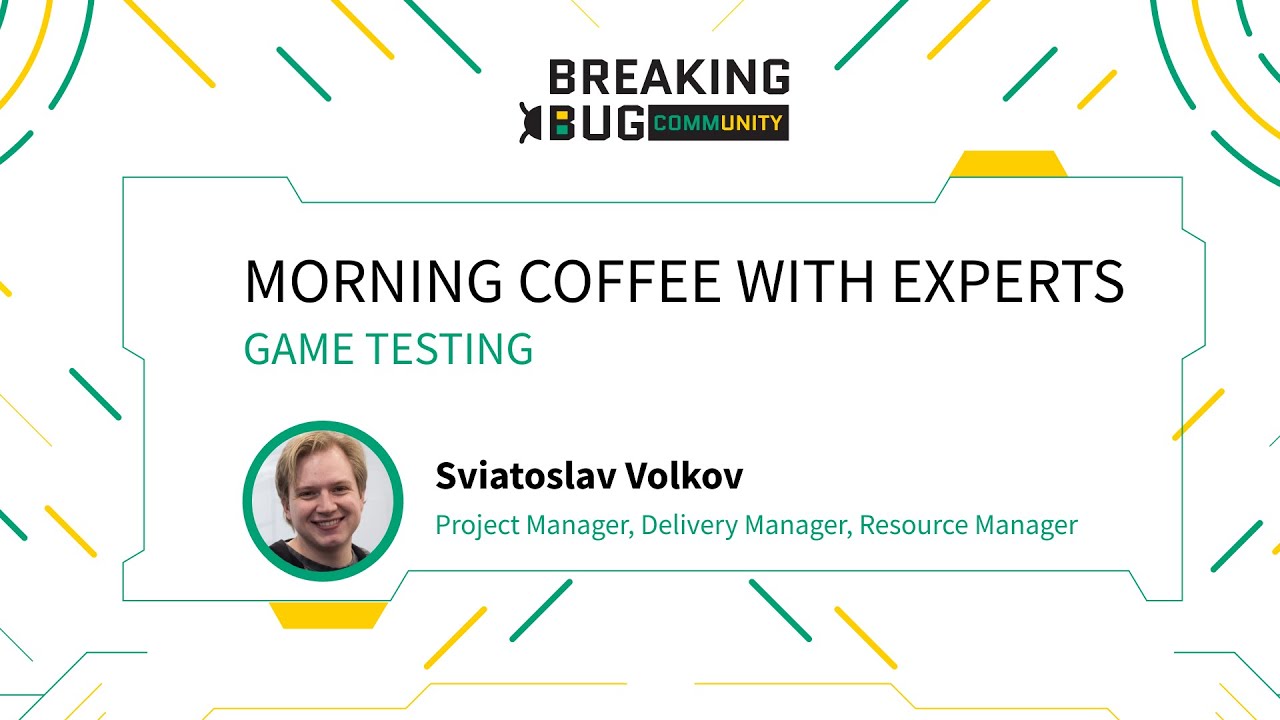 Morning Coffee with Experts #2. We will talk about AR/VR/XR and gaming domain with Sviatoslav Volkov