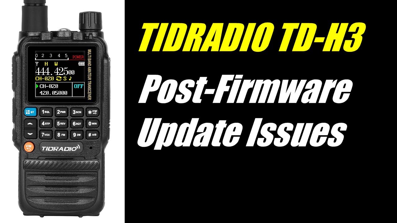 Проблемы TID Radio TD-H3 после обновления прошивки