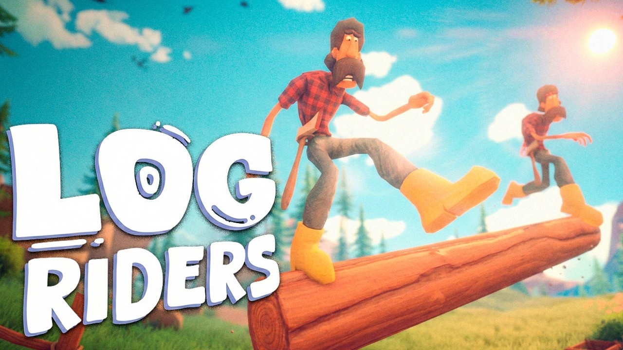 JOGANDO Log Riders COM MEU AMIGO… FOI UM DESASTRE 😭 | Gameplay