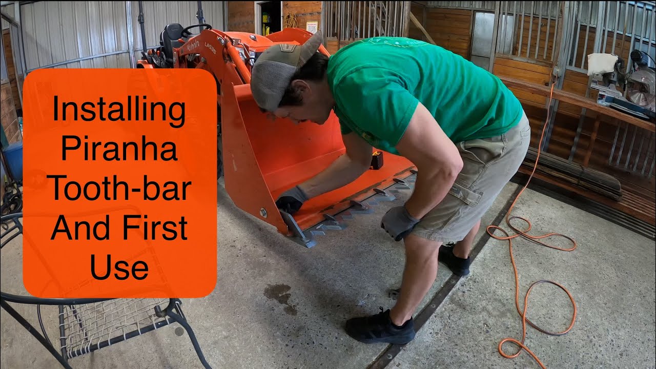First Use Piranha Tooth-bar on Kubota LX2610