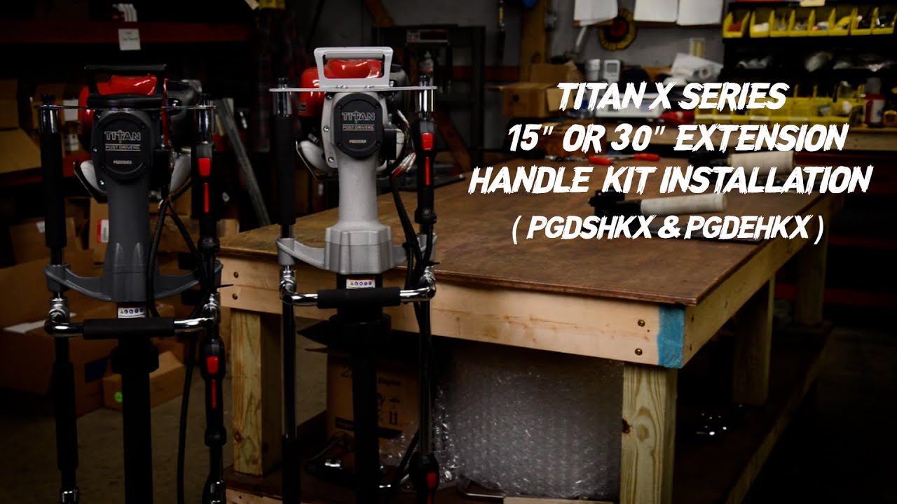 INSTRUCTIONAL - PGDSHKX 15” and  PGDEHKX 30” Extension Handle Kit Installation
