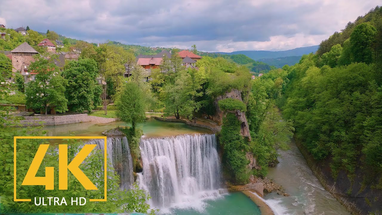 Jajce 4K - A Small Charming City of Bosnia and Herzegovina - European Cities