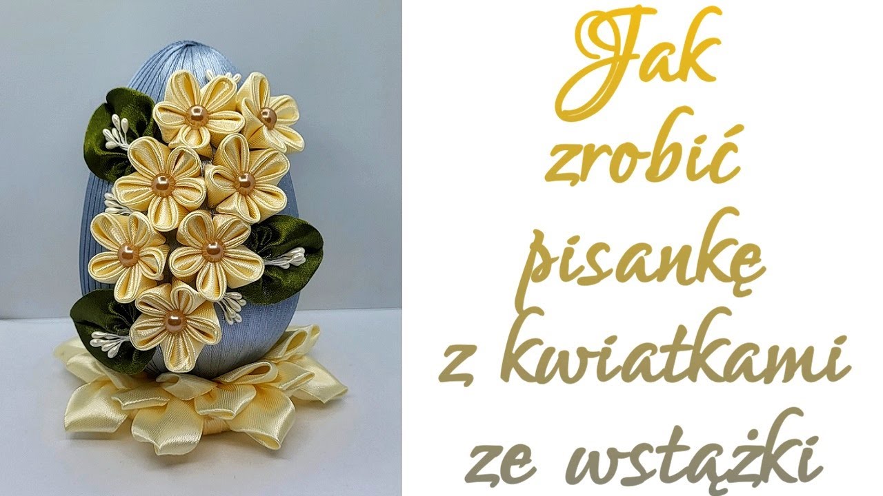 PIĘKNA PISANKA ZE WSTĄŻKI Z PASSIONROOM.PL #easter #easteregg #egg #wielkanoc #tutorial #ribbon
