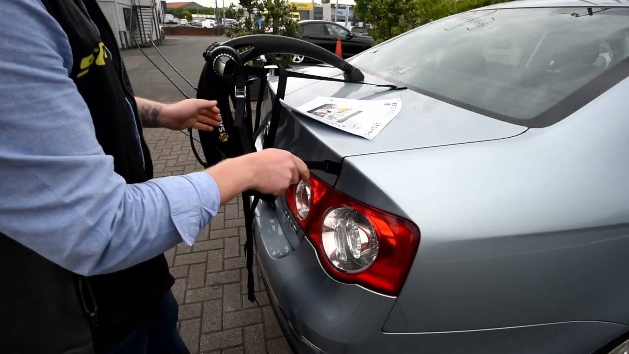 How to fit a Saris Bones 2 car rack?