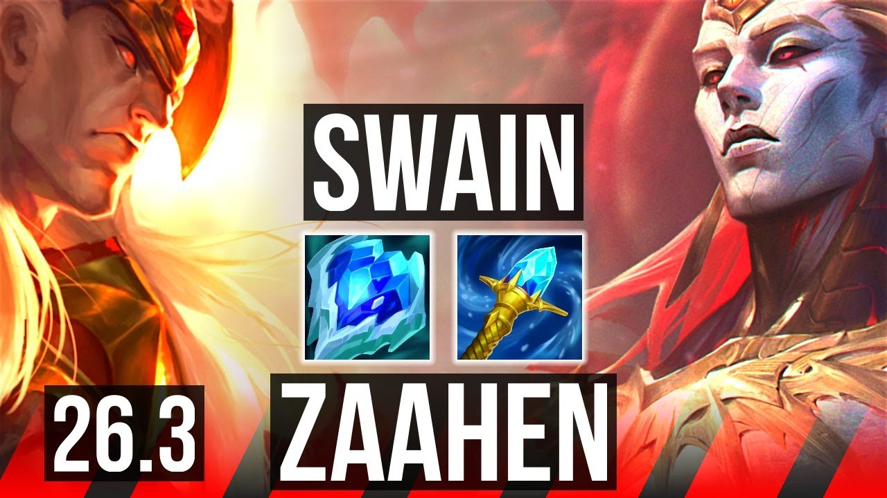 SWAIN vs ZAAHEN (TOP) | EUW Diamond | 26.3