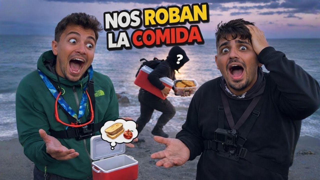 NOS ROBAN LA COMIDA EN PLENA JORNADA DE SURFCASTING 😱