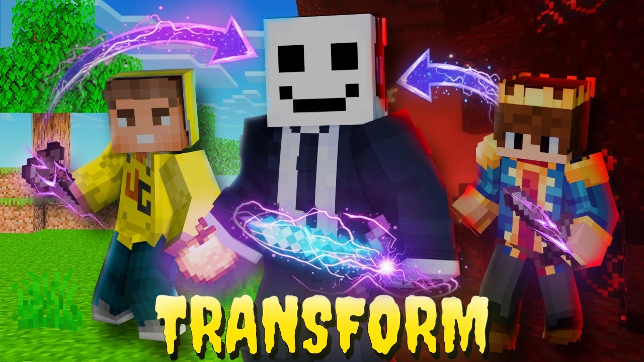 TRANSFORMING INTO YOUTUBERS TO STEAL THEIR POWERS!!
