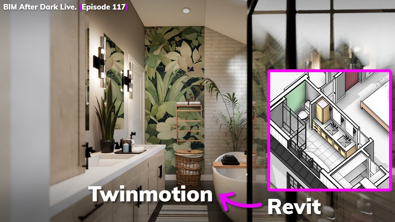 Residential Revit — советы по интерьеру Twinmotion (Северное крыло — часть 3)