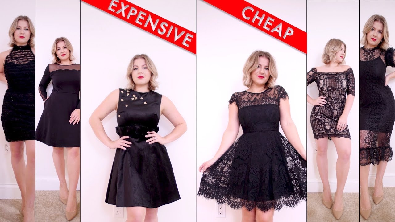 Comparing Cheap vs Expensive LITTLE BLACK DRESSES | Milabu
