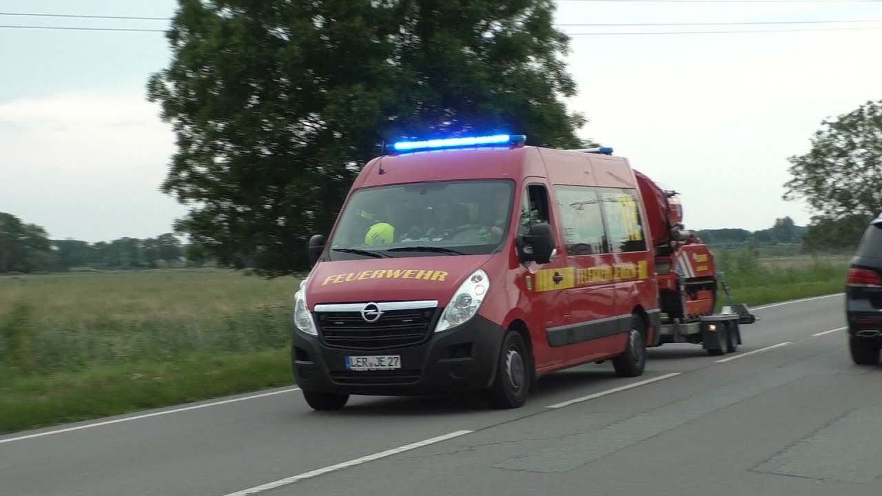[Großbrand in Westoverledingen]Logistikzug Lk Leer + LUF FF Jemgum + THW OV Leer