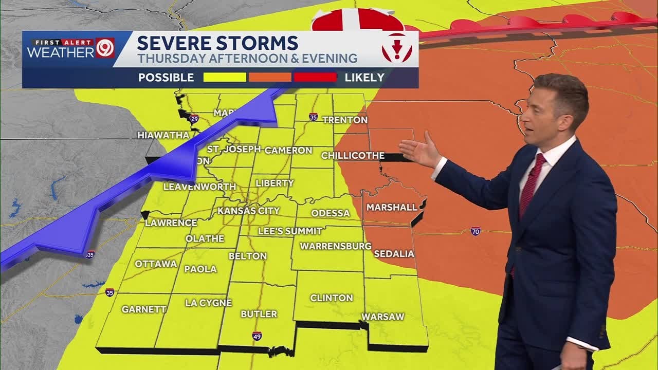 Kansas City Weather: Monitoring severe storm chances for Wednesday, Thursday