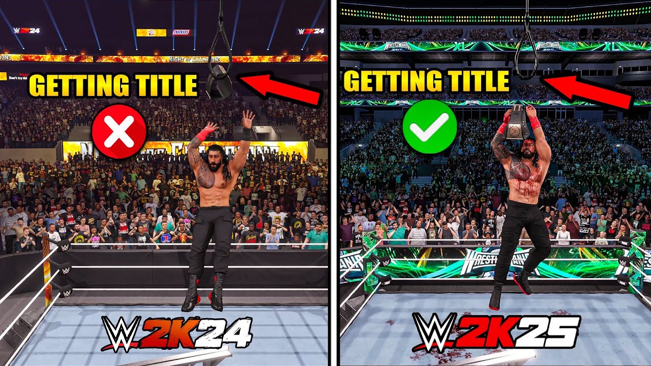 20 вещей, которые WWE 2K25 делает лучше, чем WWE 2K24