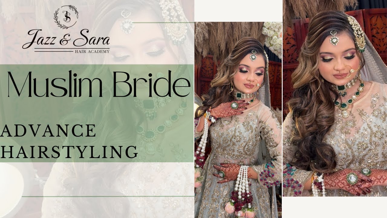 Muslim Bridal Hairstyle Tutorial | Elegant & Modest Bridal Look ✨