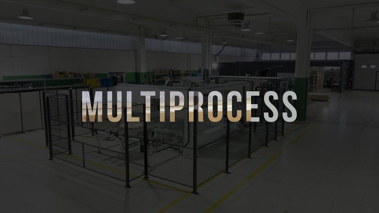 GREDA MULTIPROCESS | Centro di lavoro CNC per bobine e flange in legno – Automazione totale