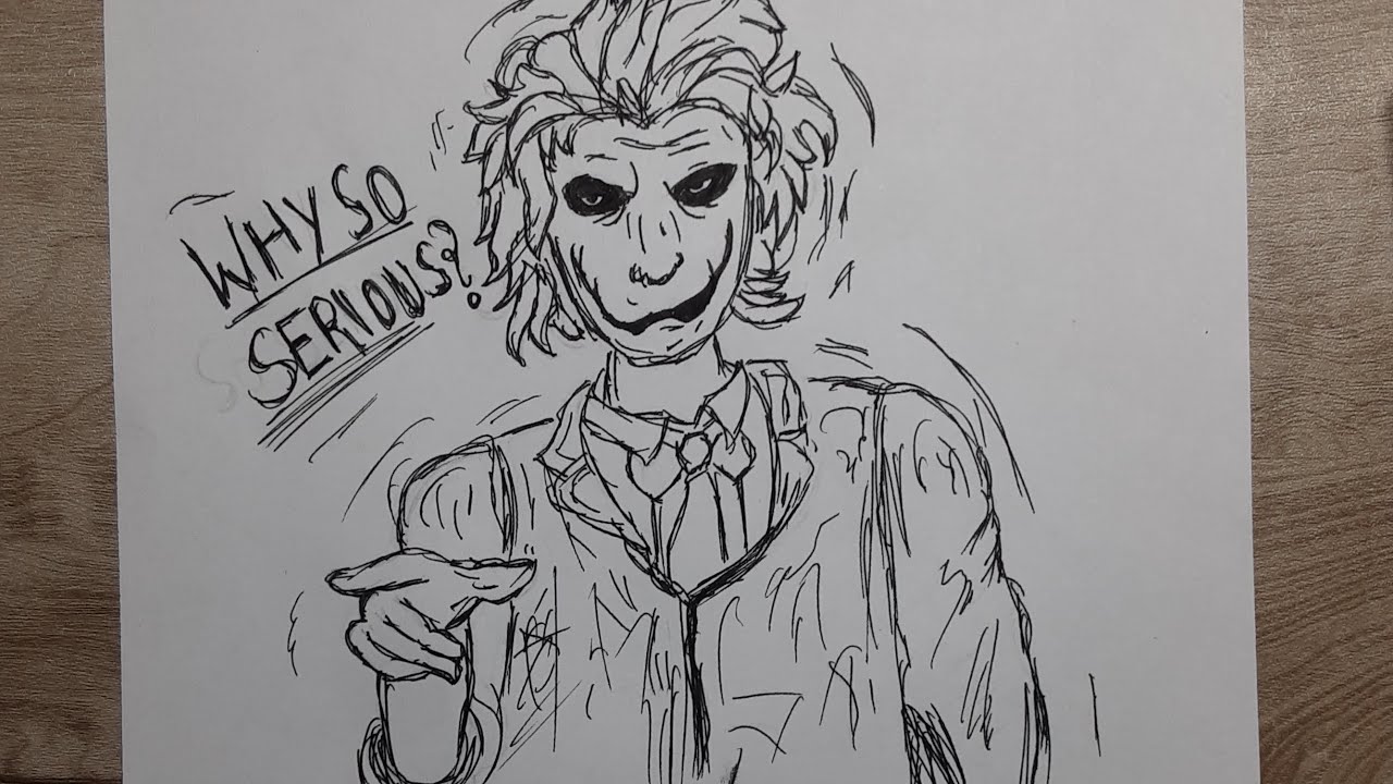 How to draw joker step by step tutorial easy 