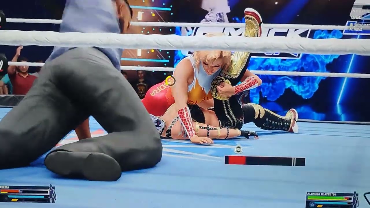 Asuka vs Alundra Blayze one on one WWE 2k25 Tuesday February 10th 2026 Loss 