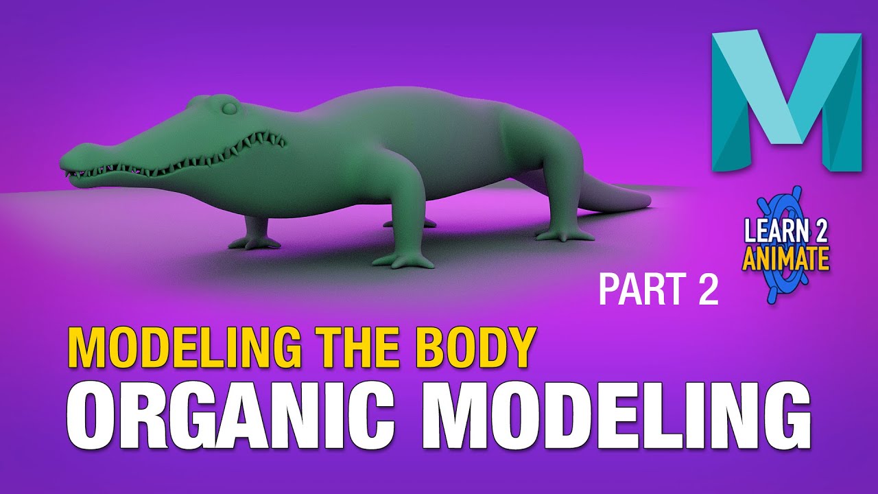 Organic Modeling an Alligator in Autodesk Maya 2022. Beginner Tutorial. Part 2: Modeling the Body