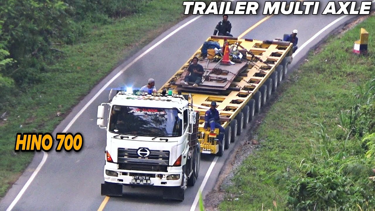 Momen Langka !!! Hino 700 series Dengan Gandengan Multi Axle Trailer