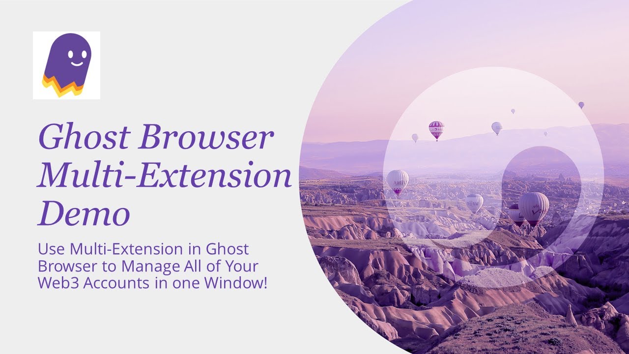 Manage Multiple Web3 Accounts in one Browser: Ghost Browser Multi-Extension Demo