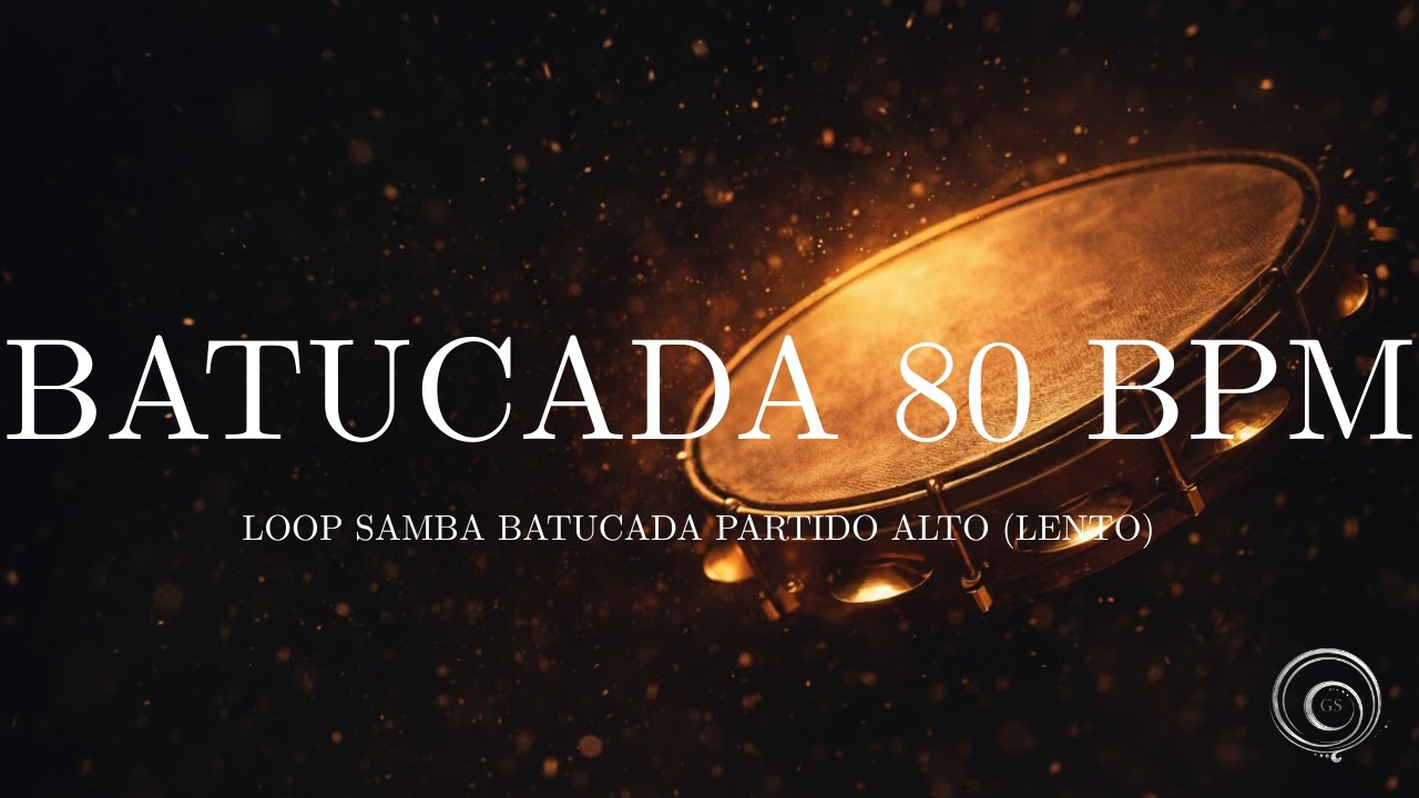 80 BPM | LOOP SAMBA BATUCADA PARTIDO ALTO (LENTO) - TIPO ZECA PAGODINHO | Base para Cavaco e Pagode