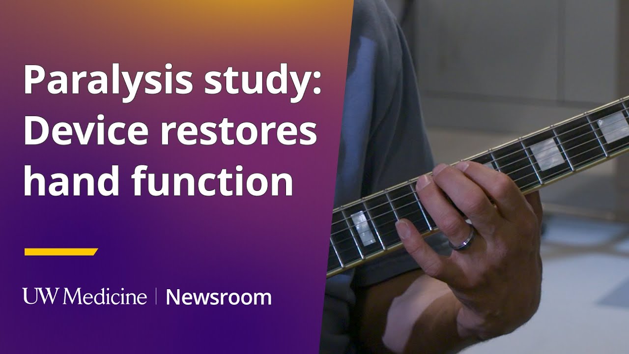Paralysis study: device returns hand function