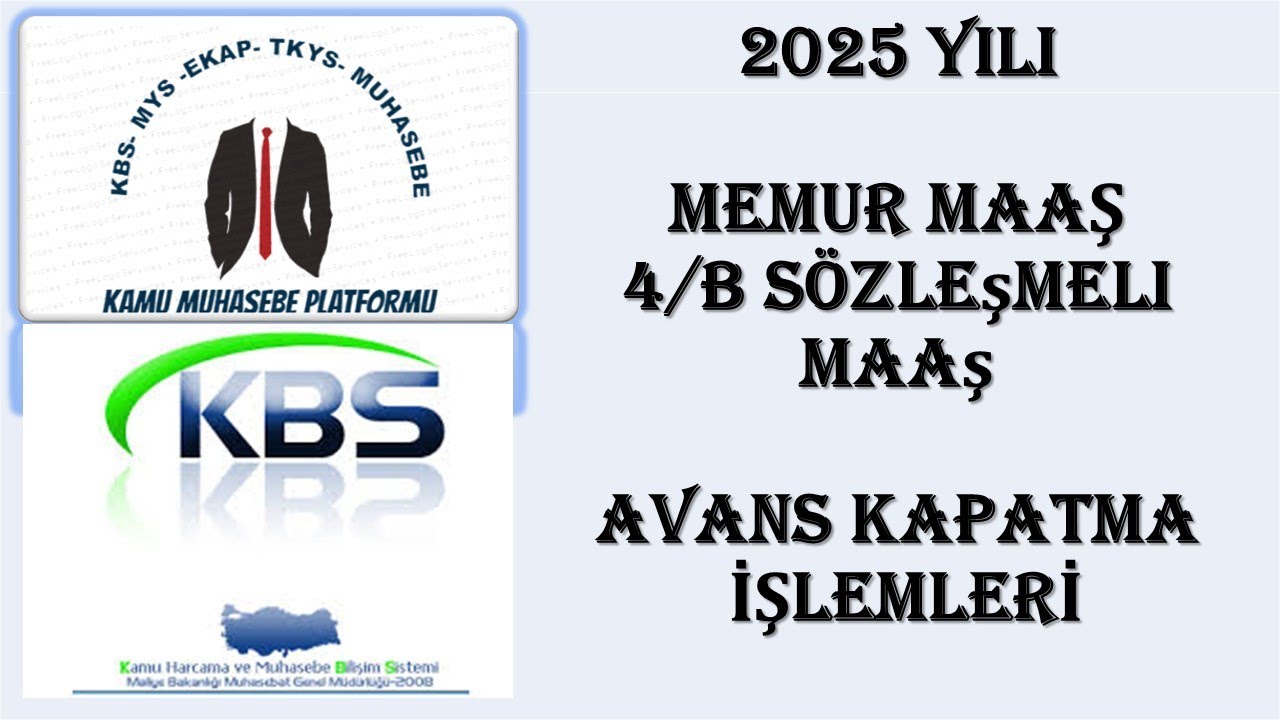 Maaş Avans Kapatma 2025 - Memur - 4b Sözleşmeli Personel.