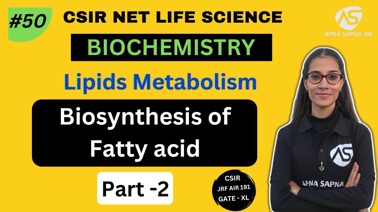 Fatty acid Biosynthesis | Lipid Metabolism | Biochemistry | NET LIFESCIENCE