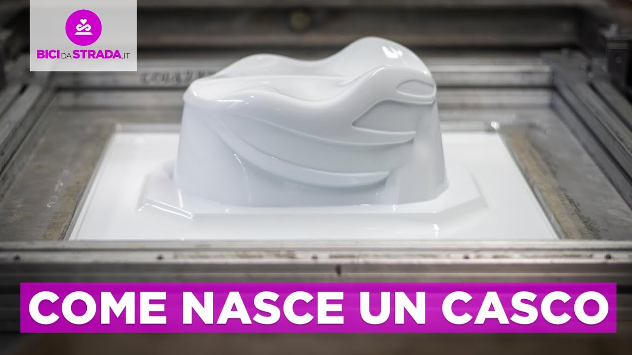 Caschi da bici: dalla materia prima al prodotto finito