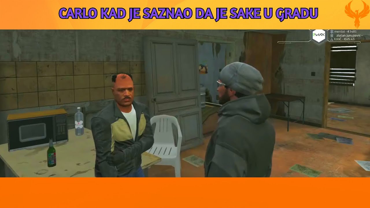 CARLO ABARTH KAD JE SAZNAO DA SE VRATIO SAKIB KURAIBER U GRAD *PHOENIXRP*