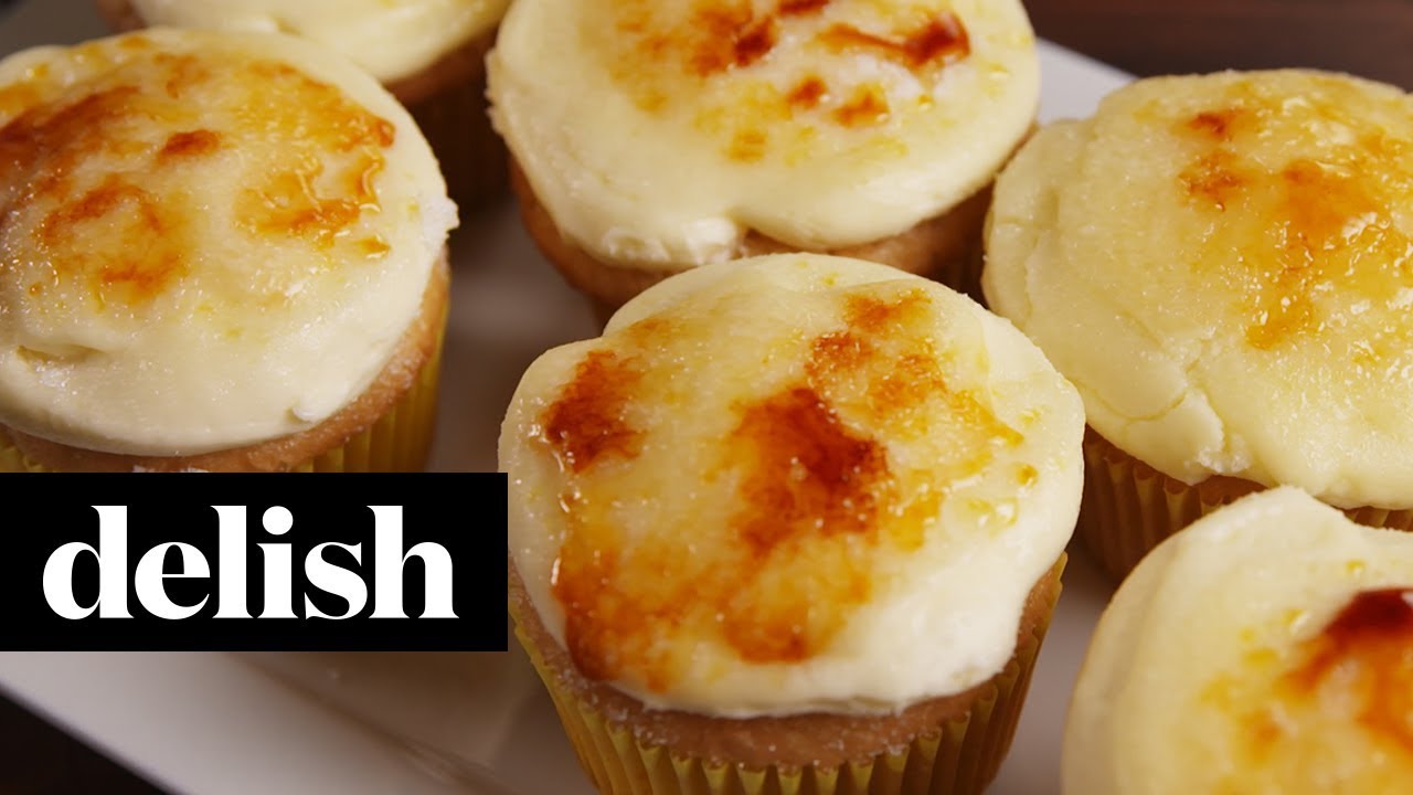 Creme Brulee Cupcakes | Delish