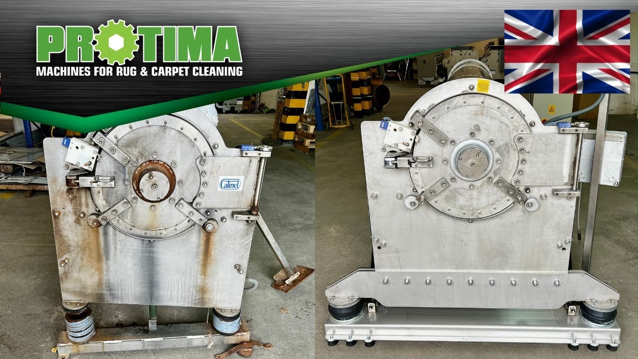 CATINET carpet centrifuge after renovation in PROTIMA