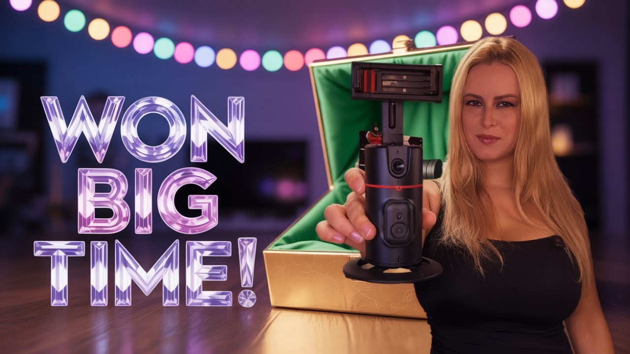 Jemlit Unboxing: I WON a Green Screen & AI Face -Tracking Gimbal!